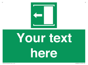 Custom Slide to Open Sign